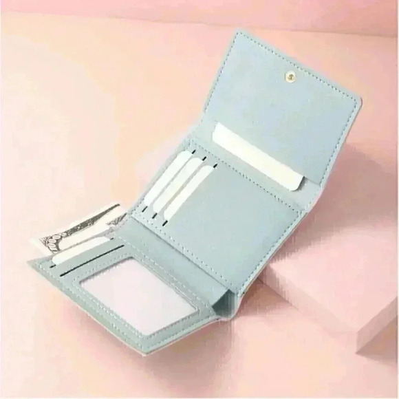 ⚠️Clearance🫧New Cartoon Cow Wallet Light Blue / Teal - Picture 2 of 4